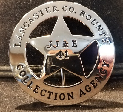 Lancaster County Bounty Collection Agency Badge